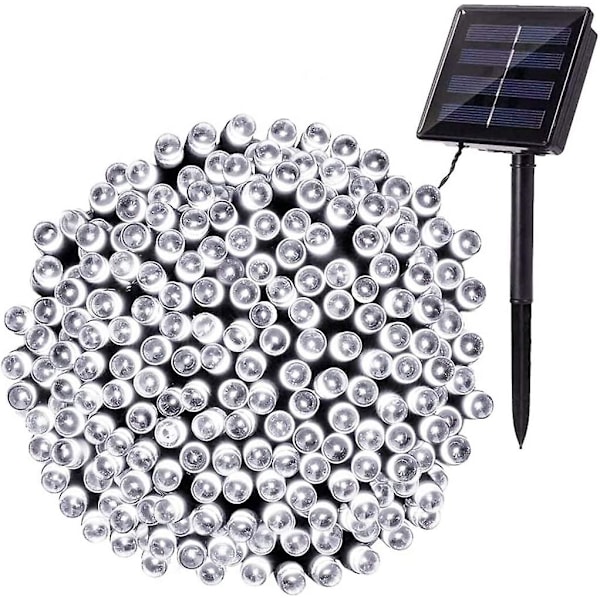 Utomhus solcellslingor, 22 m 200 LED 8 lägen (kall vit)