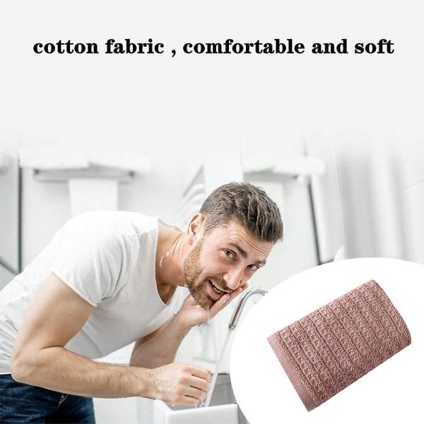 100% Bomuld Blødt og Absorberende Håndklæde - Vaffel Håndklæder til Badeværelse - Sæt med 2 Hurtigtørrende Håndklæder Beige