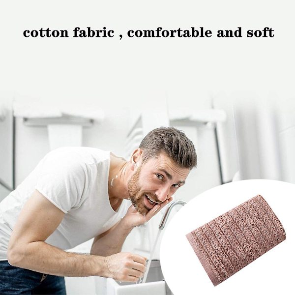 100% bomullsmjuk och absorberande handduk - våffelhanddukar för badrum - set med 2 snabbtorkande handdukar Beige