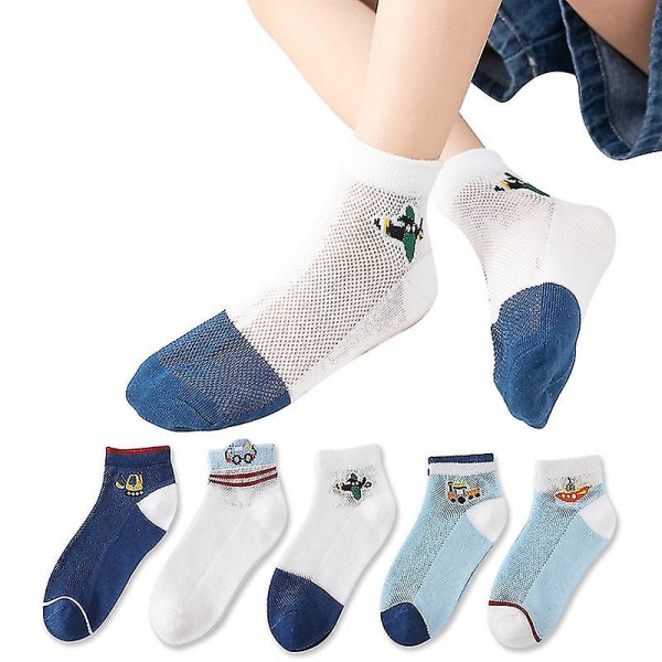 Bomull Baby Boy Girls Socks Tunn Sommar Andas Mesh Barnstrumpa A 1-3Y