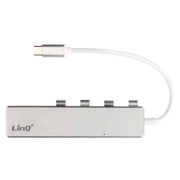 USB-C Hub med 4 USB-porter Rask 5Gbps Overføring OTG Funksjon LinQ