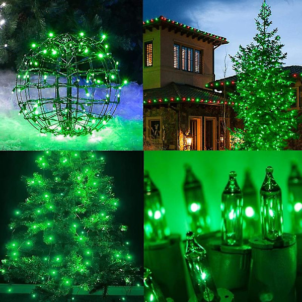 Juleminilykter, 50 LED-lys med UL-sertifisering Green