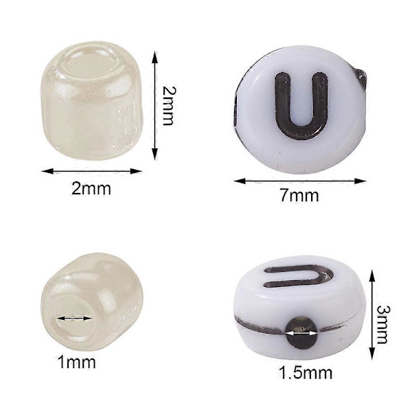 1 set DIY Färgglada Smyckeskit för Barnens Dag Inkluderar 48 Färger Glasfrö Pärlor 250 st Bokstav Akryl Pärlor