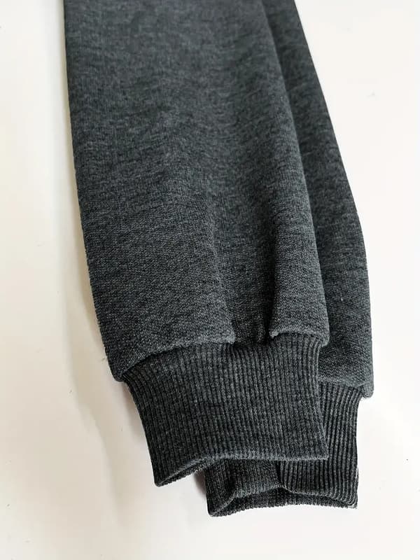 Solid Kangaroo Pocket Hættetrøje, Casual Langærmet Hættetrøje Til Efterår & Vinter, Dametøj grey L