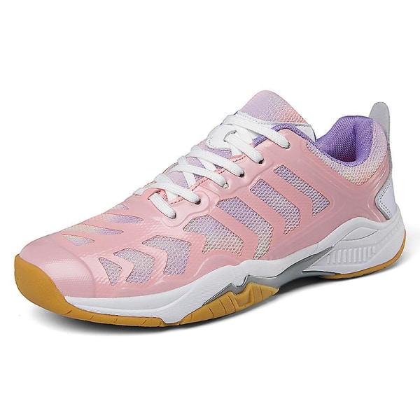 Dam Lätta Sneakers Mode Inomhusplansskor Lämpliga För Badminton 3Dw66 Pink EU 36