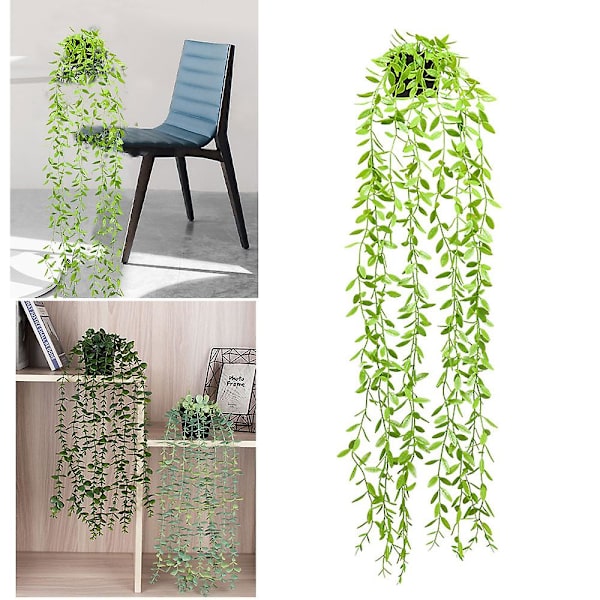 Kunstige Planter I Potter, Indendørs Grøn Realistisk Falsk Plante Til Hjem Kontor Have Dekoration Style 2