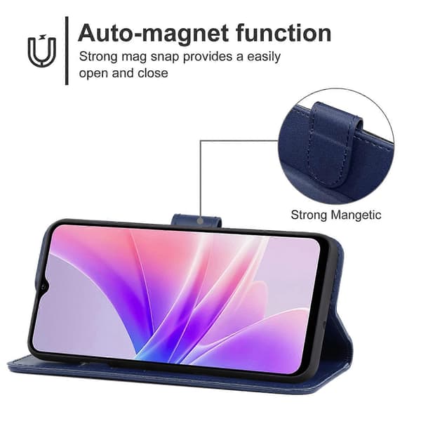 Nahkakotelo OPPO A77 5G -puhelimelle Blue