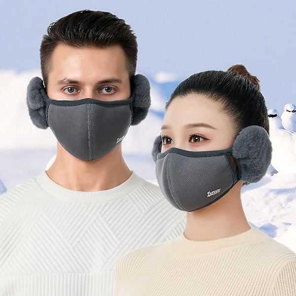Vintercykling Vindtät Och Kalltålig Två-i-ett Bomull Tredimensionell Vuxenmask Red