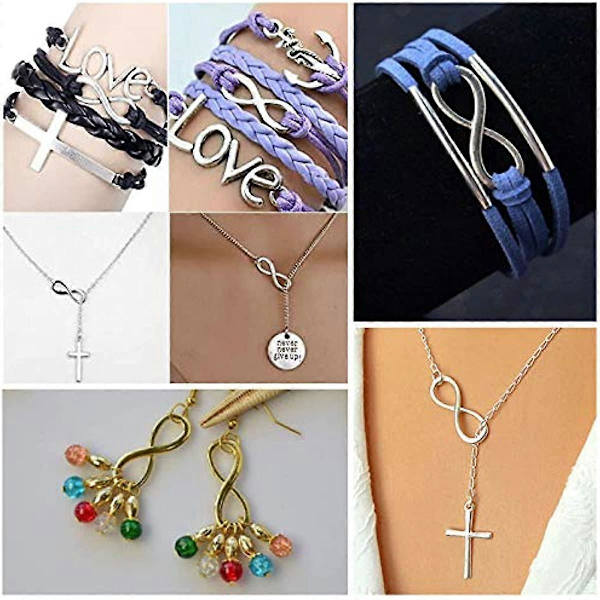 Infinity Charm 20kpl Love Charm 30mm/1\" One Direction Infinity Symbol 30mm/1\" Riipusliitin Ystävänpäivä Joululahja Plat