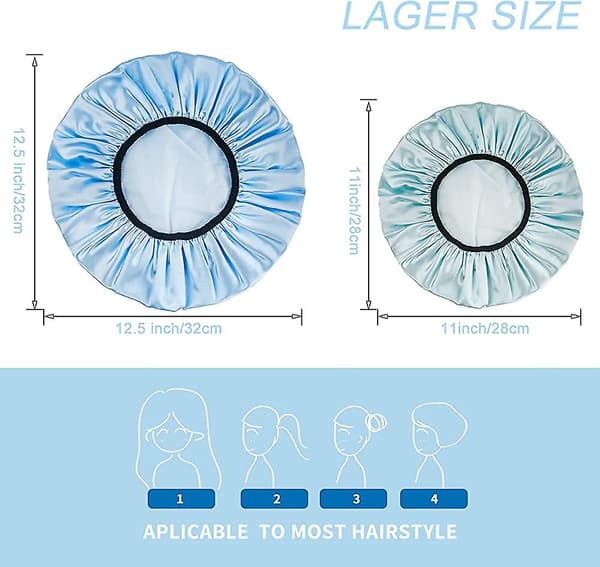 Duschmössa, 4-pack Acsergery Present Large Duschmössor För Kvinnor Långt Hår, premium