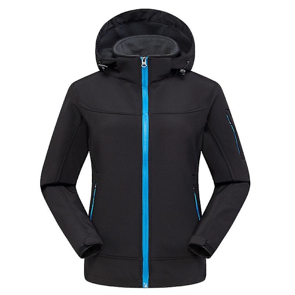 Miesten Huppari Softshell Takki, Vedenpitävä Kevyt Tuulenpitävä Takki Women black L