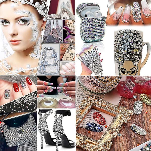 Fladryggede Rhinestones Krystal Fladryggede Sten Runde Krystal Rhinestones Til Håndværk