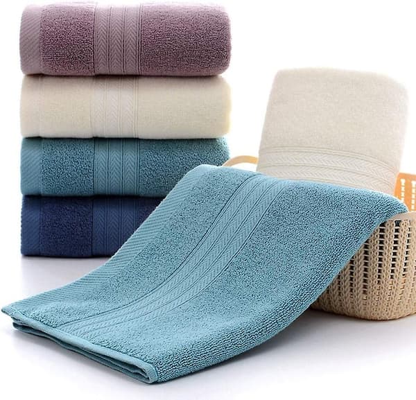 Ultraabsorberande och mjuka bomullshanddukar (4-pack, 34*73 cm) för bad, hand, ansikte, gym och spa