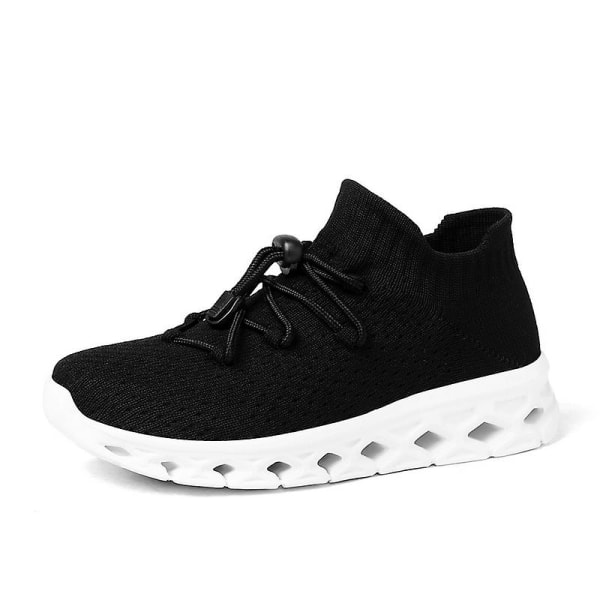 Dam Sneakers Lätta Andningsbara Promenadskor Atletiska Mode Löparskor 787 BlackWhite EU 37