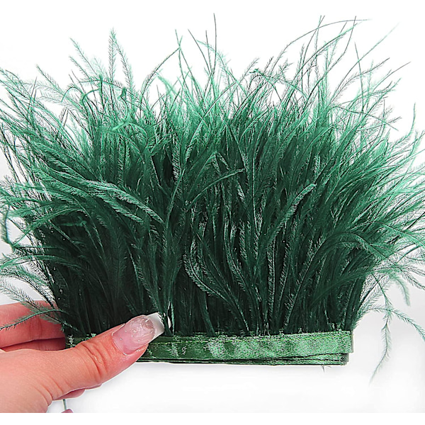 Lyse Lilla Strudsefjer Trim Syning Frynser 2 yard 10-15 cm Til DIY Kjole Syning Håndværk Tøj Latin Bryllupskjole Dekoration Strudsefjer Trim