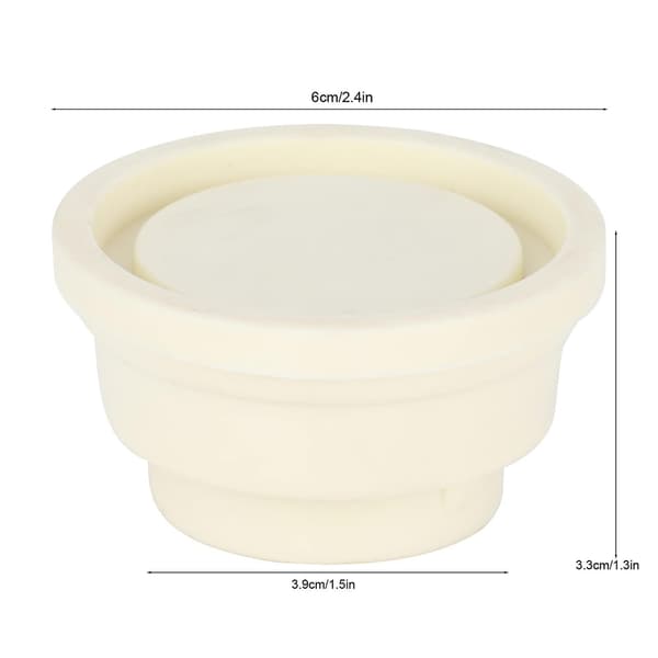 2 stk. Pool Stigestoppe, Hvid Gummibuffer Sæt til Indbyggede Pool Stiger, Universelle Reservedele