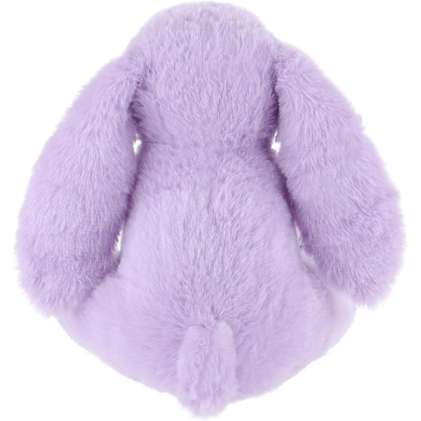 Pehmolelu Lampaasta, violetti pupu-kani, täytetty eläin, jossa on pehmeät, pörröiset kukkakorvat, 7,9 tuumaa