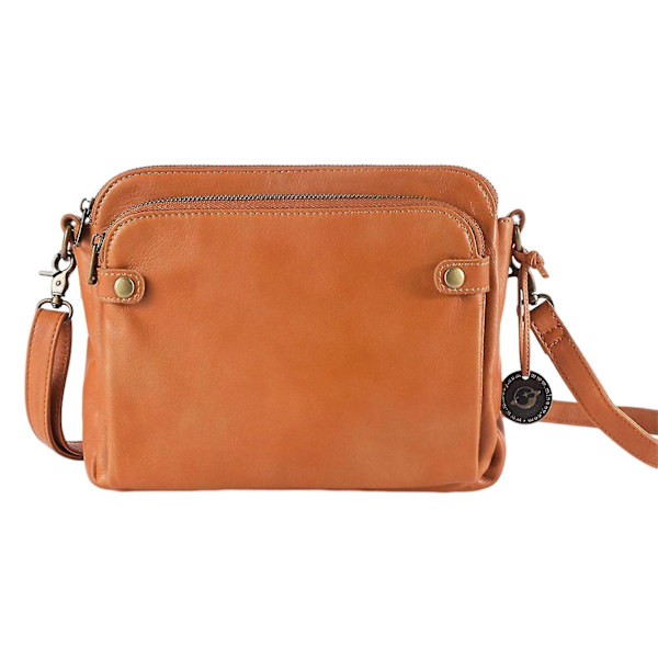 Crossbody PU-läder axelväska för kvinnor, casual elegant, flera lager Red