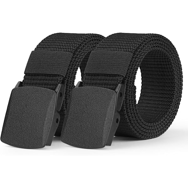 Bälten för män 1 st justerbar nylon canvas golfbälte klippt till passande canvasbälte passar överallt inga hål osynliga
