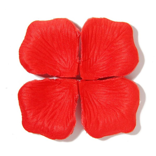 3000 stk. Kunstige Roseblader, Blomsterblader for Romantisk Kveld, Bryllup, Fest, Arrangementer, Valentinsdag, Dekorering red