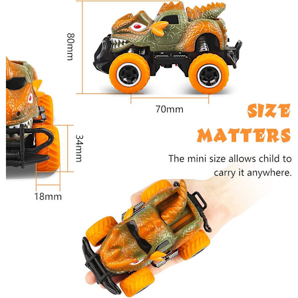 Taaperolelut 4–5-vuotiaille pojille RC-auto kaukosäätöinen kuorma-auto 1/43 (oranssi)
