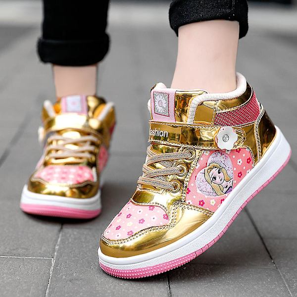 Børnesko Tegneserie Sneakers Mode Flade Sko Til Piger Fr2107 Orange EU 32