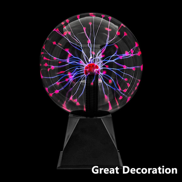 Plasmaboll Ljus, Globe Lamp Touch Sensitive Light, Kreativ Magisk Nyhet Dekoration, Usb/batteridriven