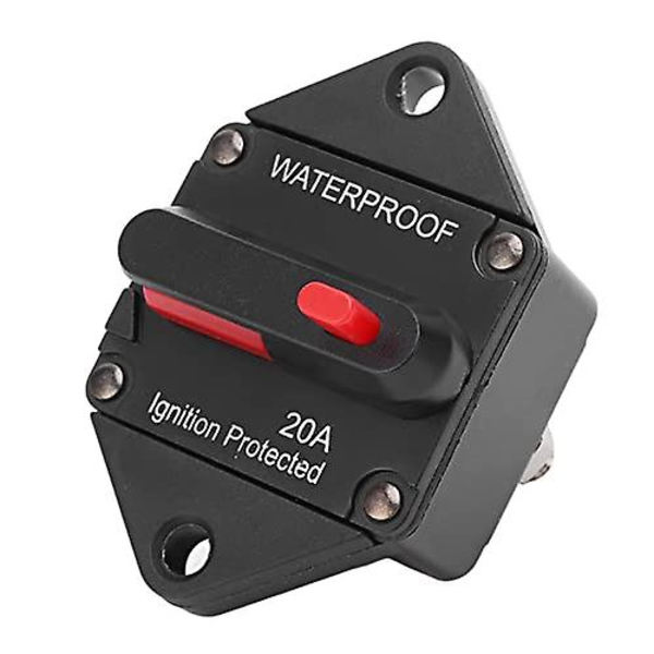 Afbryder 48v Op Til 32v Skiftet Manuel Nulstilling Til Bil Båd Lastbil Bus RV ATV (20a)