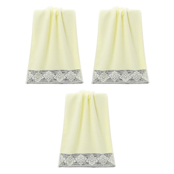 33*73cm Bomullshåndkle, Slitesterkt Høyt Absorberende Mykt Håndkle, Badehåndkle, Håndhåndkle Beige