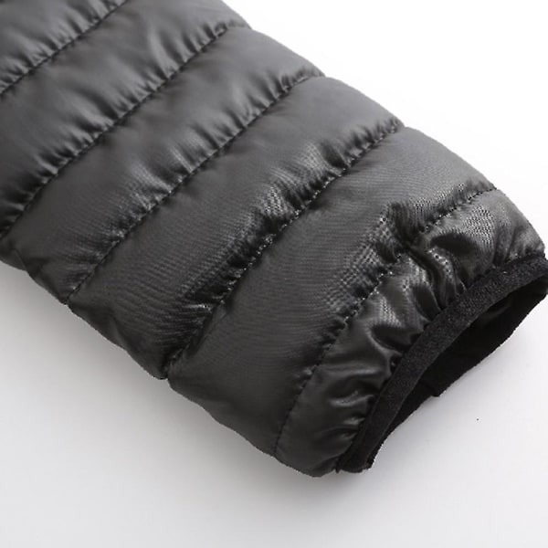 Herre Vinter Varm Jakke Vindtett Casual Hettejakke Tykk Medium Lang Overdel Ny 4XL