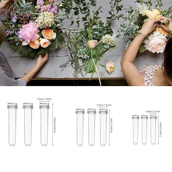 20 st blomsterarrangemang kit, blomstertejp, 26 gauge grön blomsterstjälkstråd, blomster vattenrör, blomstersax, dubbelsidig tejp för bukett stjälk