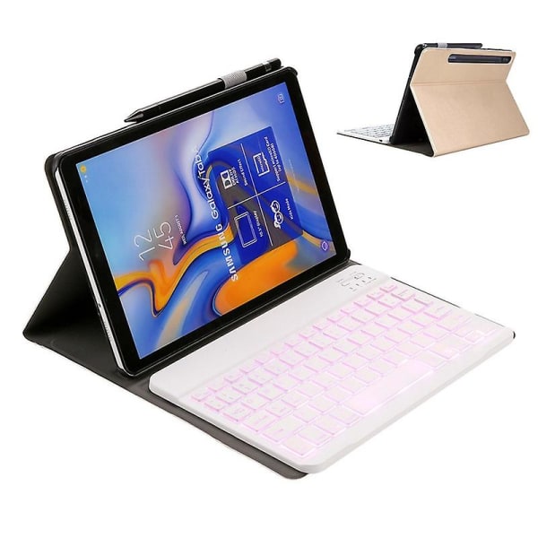 Sopii Samsung Tablet Tab S6 10.5 T860/t865 Bluetooth-näppäimistökotelolle kosketusnäytöllä ja taustavalolla gold