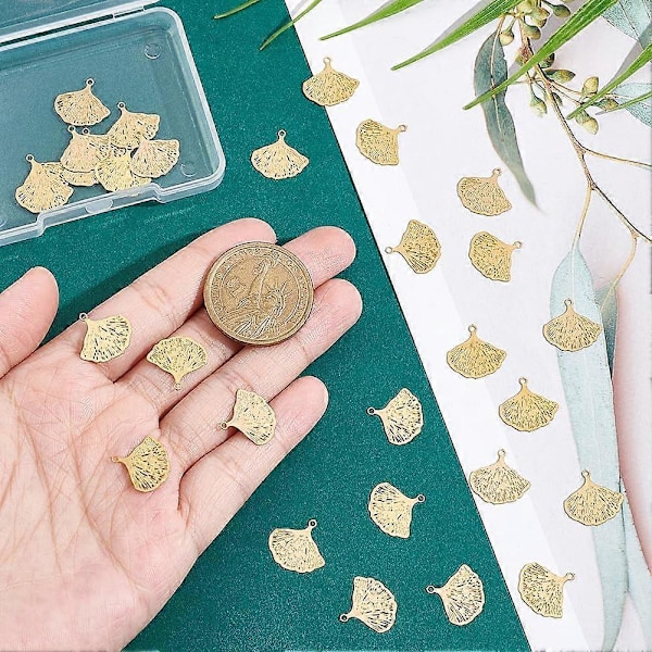 30st Rostfria Stålhängen Snäckformade Berlocker Rostfritt Stål Färgade Hängen Metallberlocker för DIY Smyckestillverkning Hål 1mm