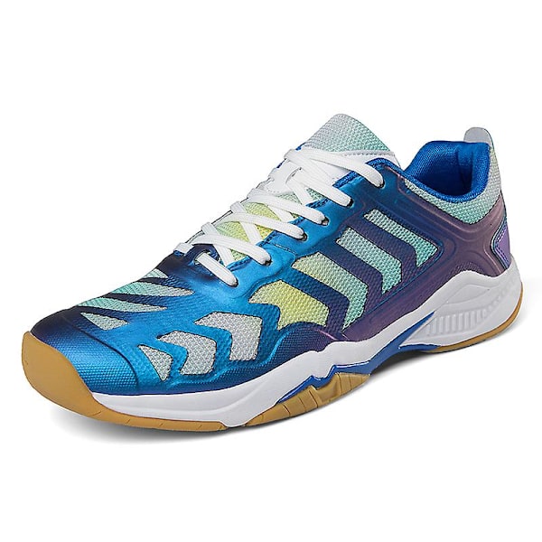 Lett Sneakers for Menn og Kvinner - Mote-sko for Innendørsbane - Egnet for Badminton 3Dw66 Blue EU 43