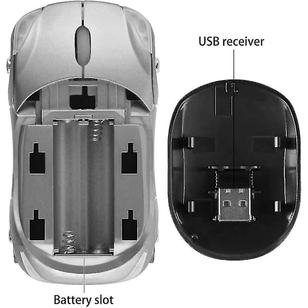 Hiiri 3D Auto Hiiri Ferrari Tietokoneen Oheislaitteet Luova USB Hiiri Monivärinen Valinnainen Silver