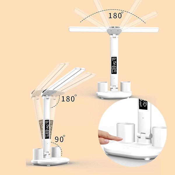 Multifunktionell skrivbordslampa | Justerbara skrivbordslampor för hemmakontor - Mångsidiga belysningstillbehör med 3 ljusstyrkelägen