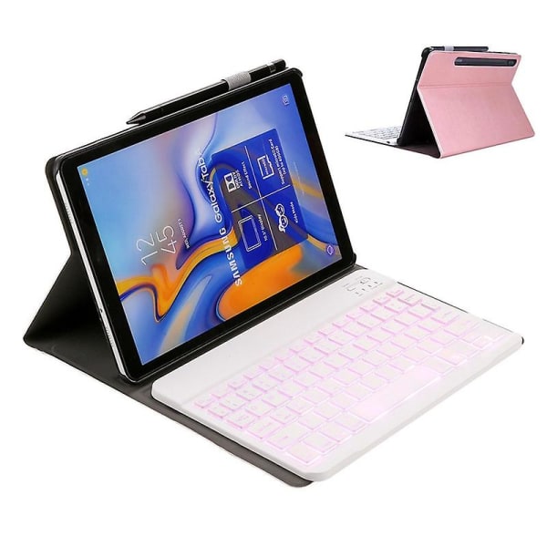 Lämplig för Samsung Tablet Tab S6 10.5 T860/t865 Bluetooth case Touch-bakgrundsbelysning pink