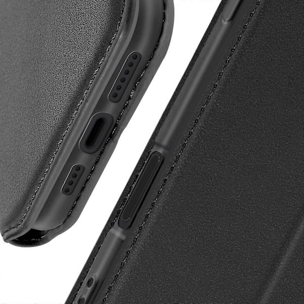 Etui til iPhone 16 Pro Max Clapet Kortholder og Videoholder, Sort