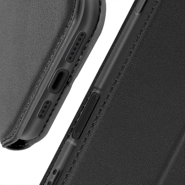 Etui til iPhone 16 Pro Max Clapet Kortholder og Videoholder, Svart