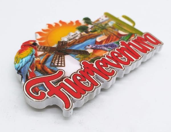 Fuerteventura Spanien Ö 3D Kylmagnet