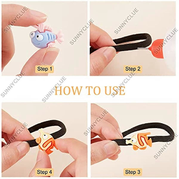 100 stk. 10 stilarter Ocean Resin Dyr Cabochons Skal Søhest Hummer Delfin Cabochon Resin Flatback Perler Sommer Hawaii Charms til Udsmykning Fl