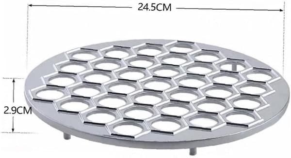 37 Hull Dumpling Maker Aluminium Ravioli Form Dumplings Bakverk Maker Verktøy One Size