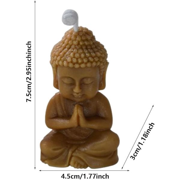DIY silikone buddha lysform 3D håndlavet sæbeform lille Tathagata Buddha lys silikoneform til aroma, ler, beton og harpiks ornamenter til venner