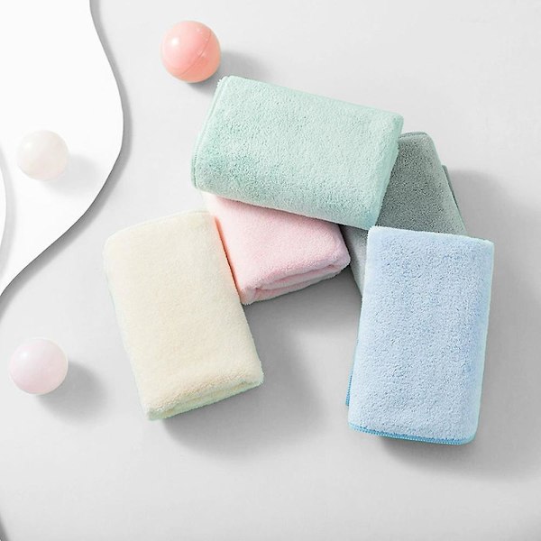 Ultra Mjuka Badlakan 4-Pack (35 X 70cm) - Snabbtorkande - Korallfleece Högabsorberande Handduk green