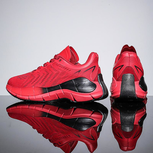 Herre Sport Løpesko Flygende Vevde Casual Sneakers Frlt55 Red EU 41