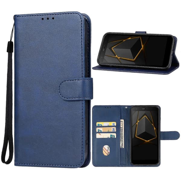 Läder Telefonfodral För Doogee S41 / S41 Pro Blue