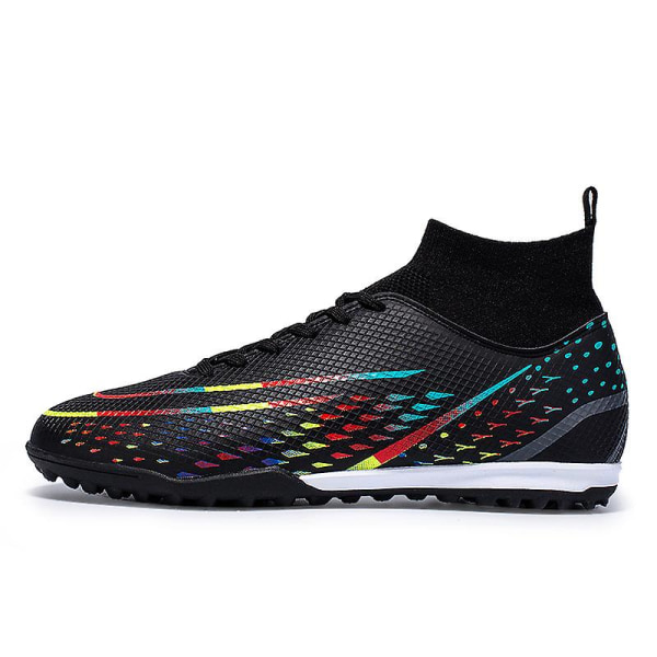 Herre Fodboldsko Pigge Fodboldsko Til Unge Ankelstøvler Atletisk Sneaker 601 Black EU 40
