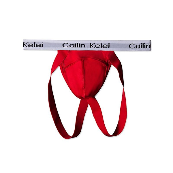 X-serie Jockstrap | Herrunderkläder | Herr Jockstrap Modal Trosa Smal Låg Midja Bikini T Sexiga Trosor red M