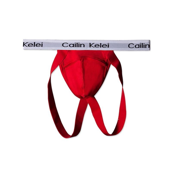 X-serien Jockstrap | Underkläder för män | Herr Jockstrap Modal String Skinny Låghöjd Bikini T Sexiga trosor red XXL