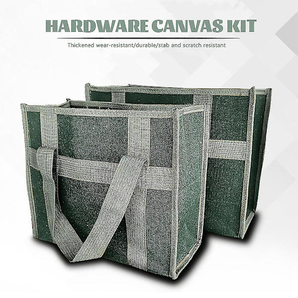 Elektriker Værktøjstaske Vedligeholdelsesværktøj Opbevaringstaske Slidstærk Stor Kapacitet 35X29X17CM Army Green Kit-Handbag 084-4